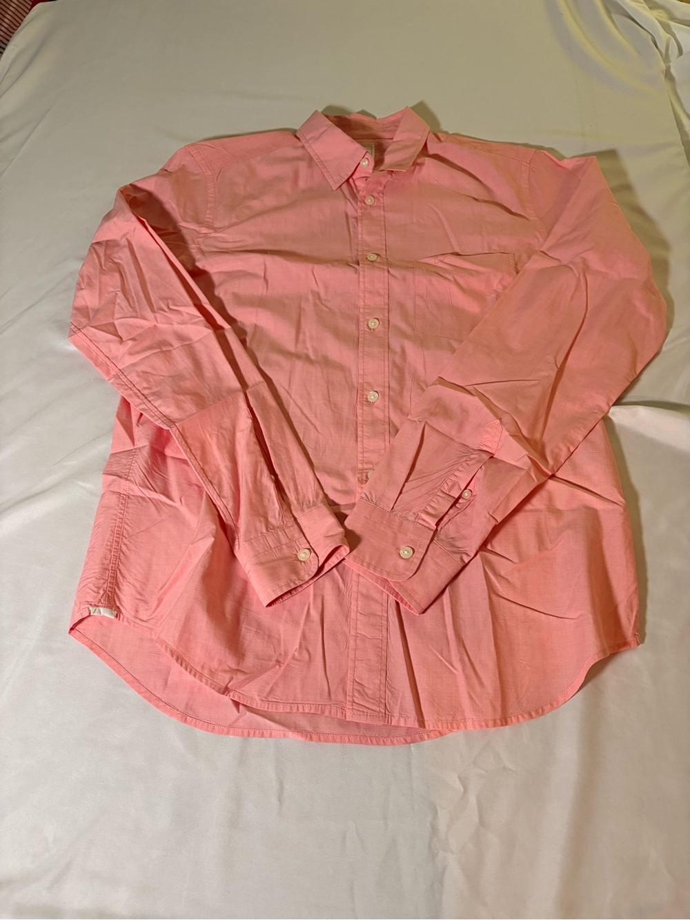 Men's Pink Button-Down Dress Shirt - Classic Collar